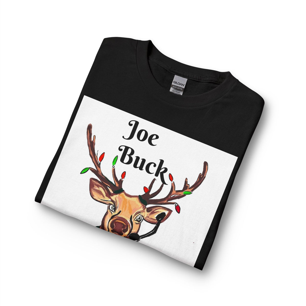 Joe Buck Reindeer Long Sleeve Tee — Funny Christmas Holiday Shirt, designed by GIGI
