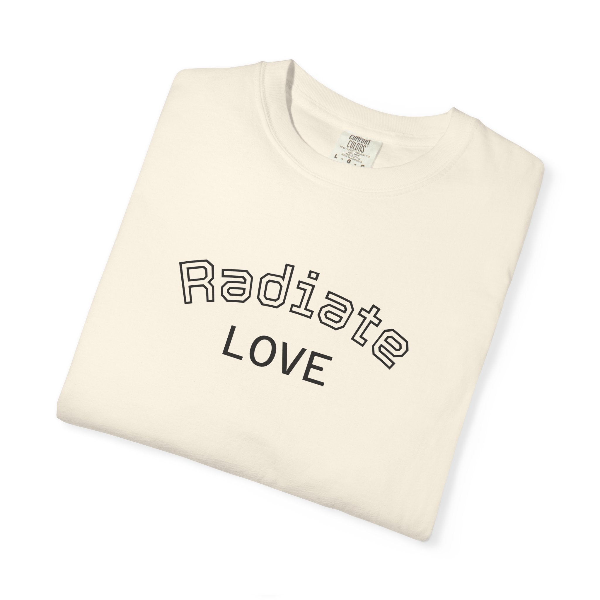 Radiate Love T-Shirt — Yellow Sunblock Graphic Tee